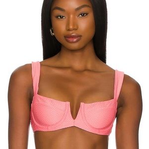 Monday Swimwear Azalea Pink Bikini Set- Clovelly Top (L) and Palma Bottom (S)